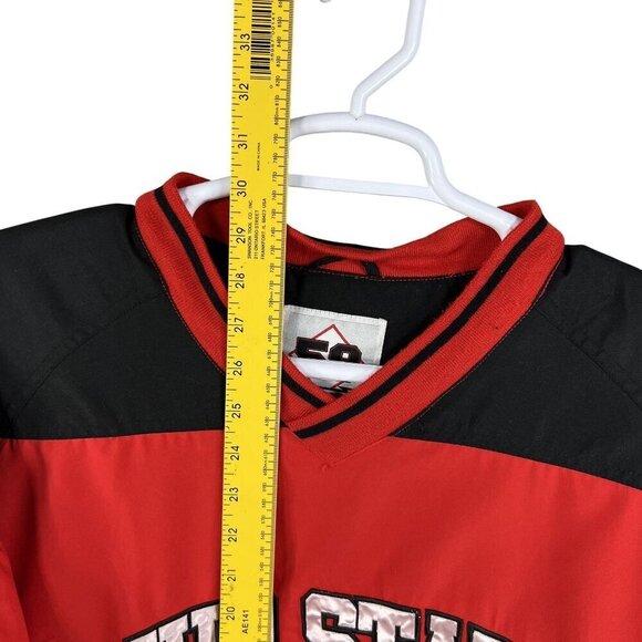 Ohio State University 58 Sports Men L 3D Spell Out Pullover Varsity Jacket Lined - Picture 11 of 16